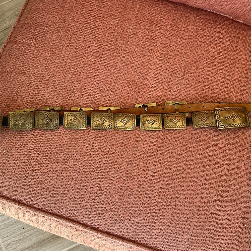 Vintage brass gold belt